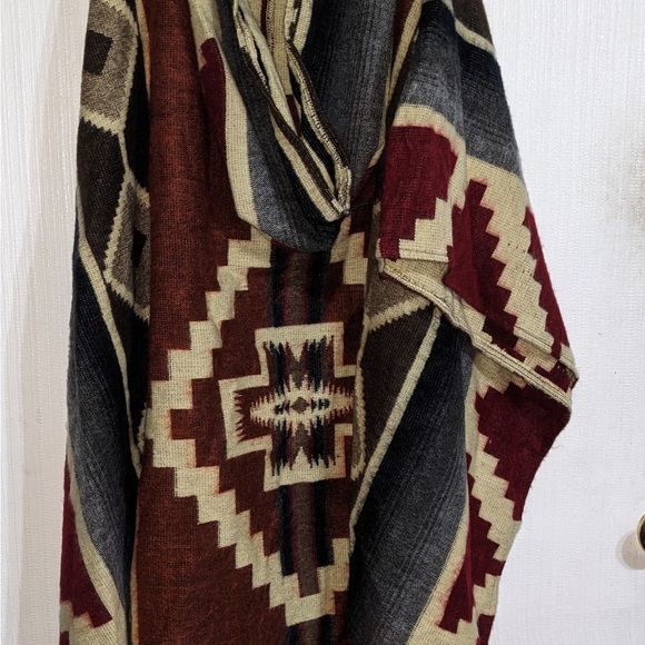 Tribal Patterned Poncho